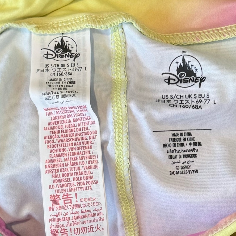 Disney Tie Dye Mickey Mouse Gradient Bike Shorts NWOT - Picture 5 of 6